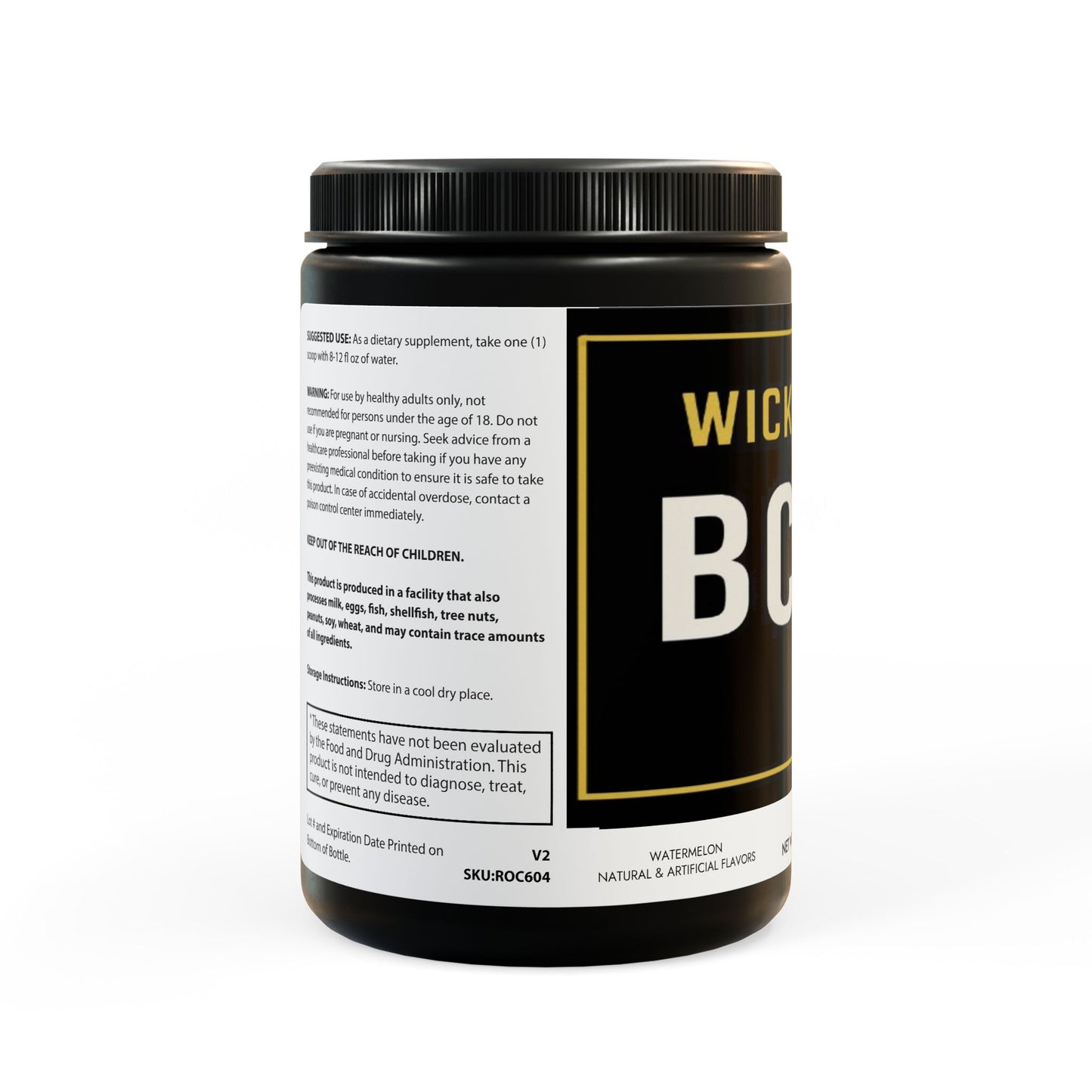 BCAA Supplement, Watermelon (325g, 11.46oz, 45 servings)